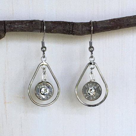 teardrop bullet earrings