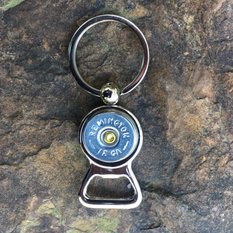 12 gauge bottle opener key ring nickel
