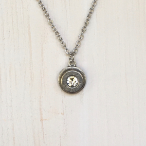 Silver 45 Caliber Bullet Necklace
