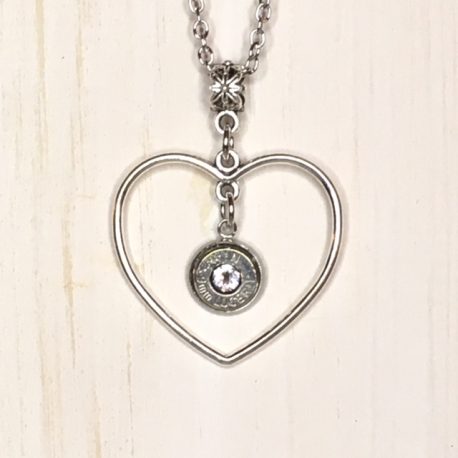 Heart Bullet Necklace